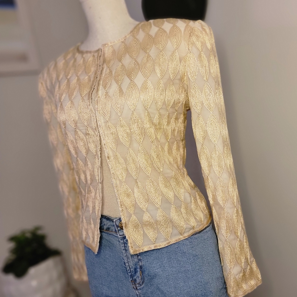 Bohemian Camille Marie Gold Jacket/Blazer